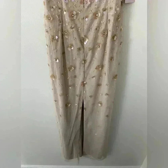 NWT Adrianna Papell x BHLDN Rosie Off The Shoulder Dress Size 6 - Picture 6 of 8